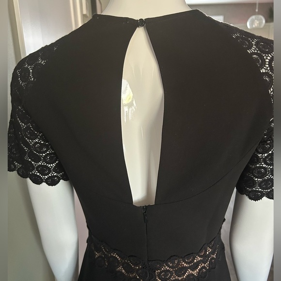 Suncoo Paris Lace Insert Dress Keyhole Back NWT - Picture 4 of 10